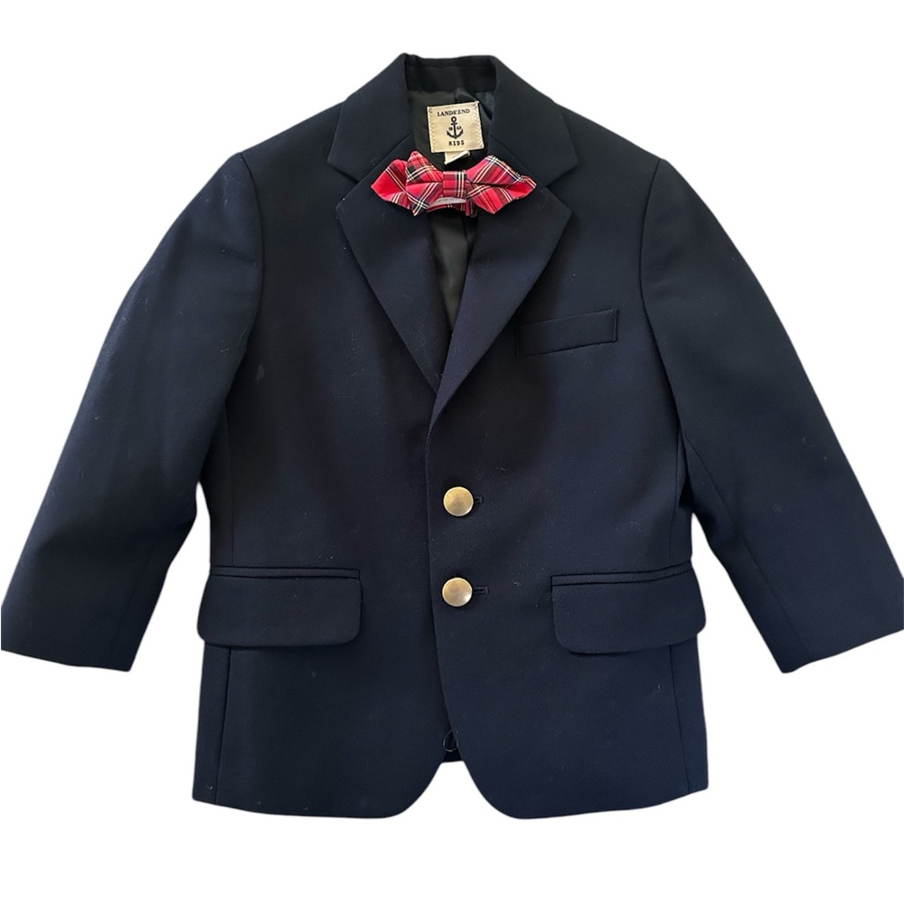 J. Crew / Lands End Bundle | Navy Blazer and Tartan Plaid Bow